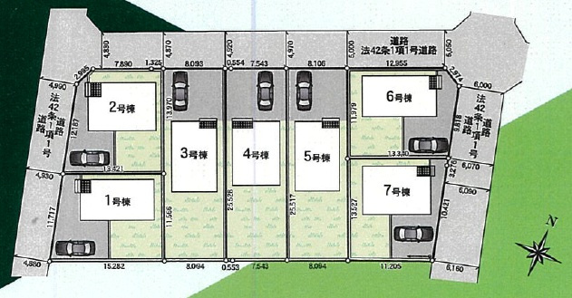 袖ケ浦市今井3丁目第5の区画図