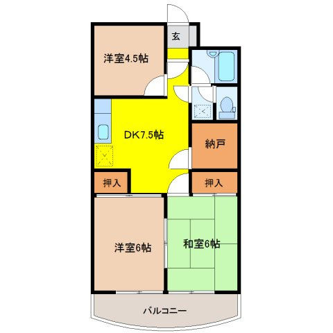 三和マンションの間取り