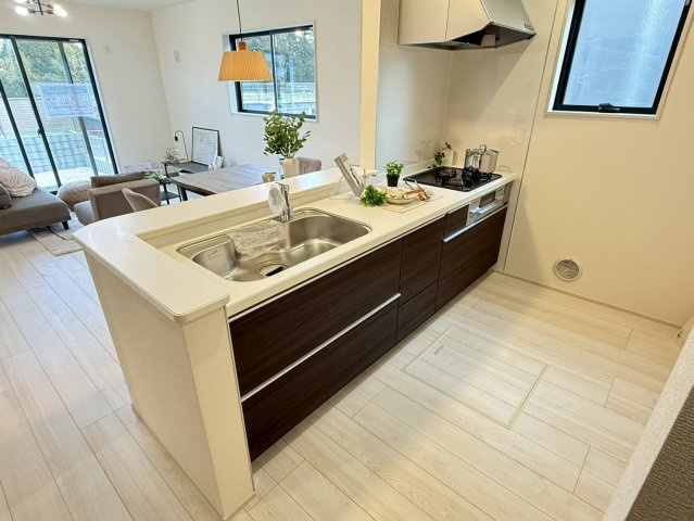 川越市寺尾第4期　新築一戸建て　1号棟のキッチン|きれいなキッチンです