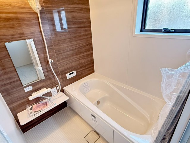 川越市寺尾第4期　新築一戸建て　3号棟の浴室|コンパクトで使いやすいお風呂です