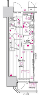 【間取り】 | グランド・ガーラ立川 | 間取りです。