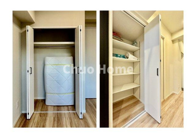 【収納】 | スターハイツ台東 | 居室にはクローゼットを完備し、自由度の高い家具の配置が叶うシンプルな空間です。お子様の成長と必要になる子供部屋を与えるにはぴったりの間取りですね。