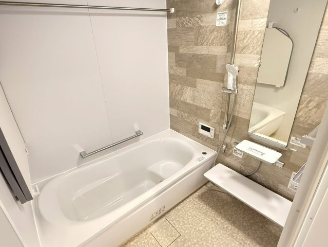 川越市大字寺尾　新築一戸建て　1号棟の浴室|お風呂です