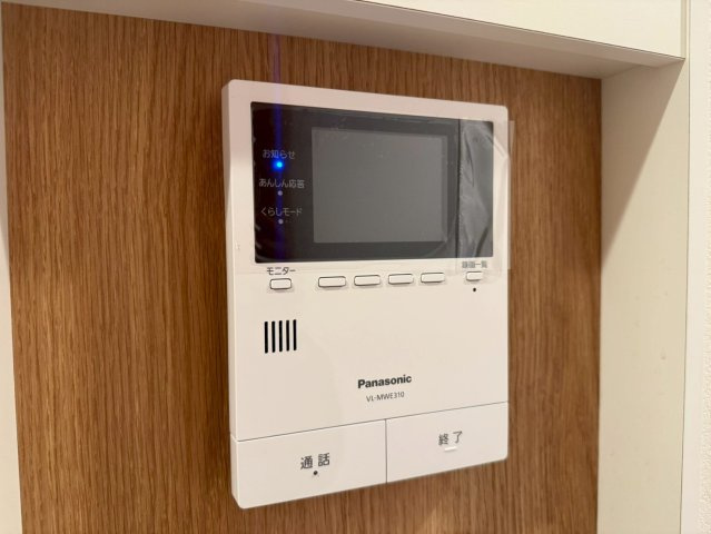 川越市大字寺尾　新築一戸建て　1号棟の防犯設備|モニター付きインターホン