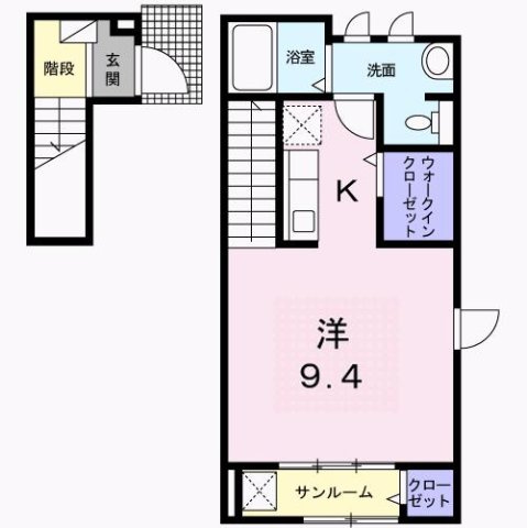 グリーンフローラ　南の間取り