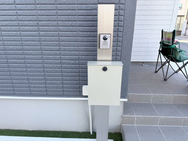 川越市氷川町　新築一戸建て　A号棟のセキュリティ|モニター付きインターホン、