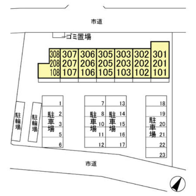 プルミエのその他|配置図です。