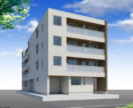 【外観パース】 | 本厚木駅徒歩5分 厚木市旭町PJ 1階 13.9坪　新築