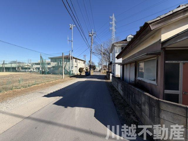 川越市大字今福　87坪超　売地の前面道路含む現地写真|各種金融機関取り扱っています