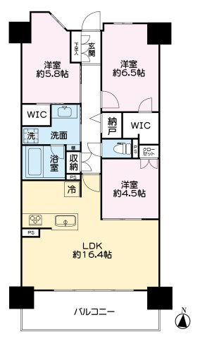 レーベン松本GRIDEの間取り