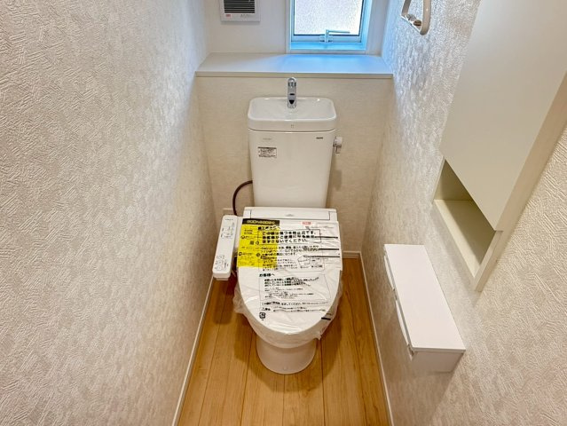 川越市的場第38　新築一戸建て　1号棟のトイレ|コンパクトで使いやすいトイレです
