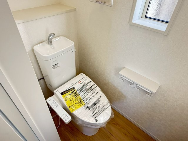 川越市的場第38　新築一戸建て　1号棟のトイレ|コンパクトで使いやすいトイレです
