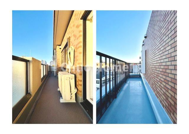 ライオンズマンション東日暮里第2のバルコニー|バルコニー×2