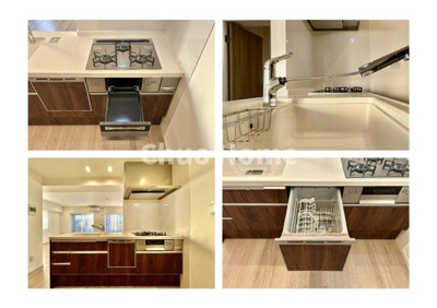 【キッチン】 | ライオンズマンション東日暮里第2 | 【システムキッチン】ワイドで収納豊富な使い勝手の良いカウンターキッチンには、食洗器や伸縮タイプのキッチン水栓、三ツ口コンロ・魚焼きグリルなどの便利な設備が標準完備されています。