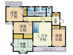 【間取り】 | リーブルハイツ | 現況優先。