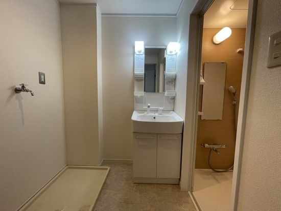 東和ハイツの洗面所|使いやすい洗面所です