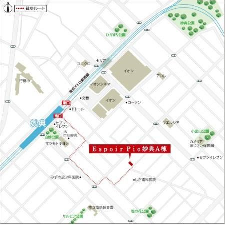 Ｅｓｐｏｉｒ・Ｐｉｏ妙典A棟の地図