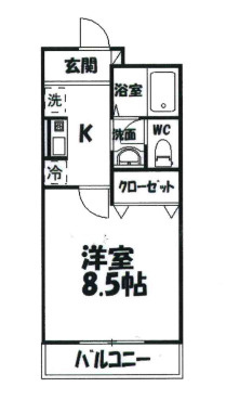 マンションあすかの間取り