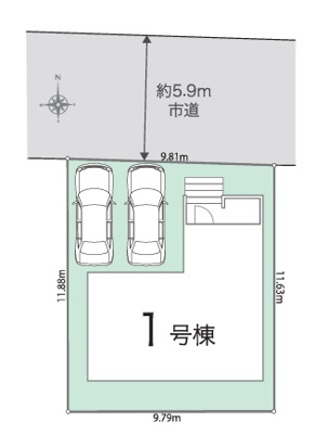 【区画図】 | リナージュ八幡市川口東扇０１期 | 区画図