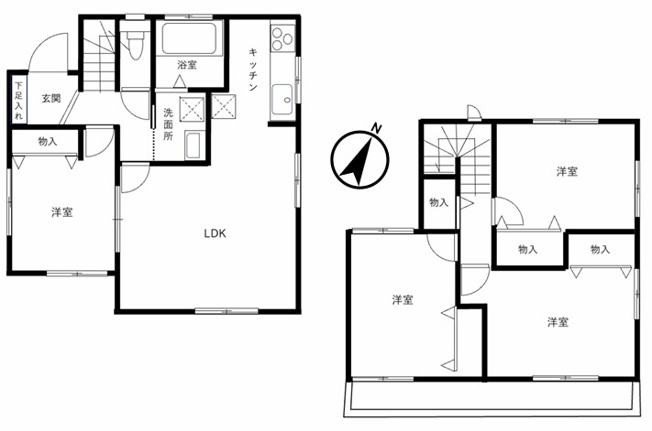 【間取り】 | 羽村市神明台2丁目　中古戸建 | 4LDK