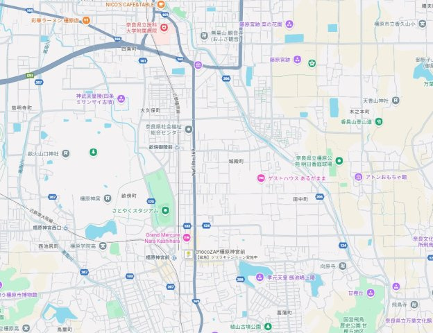 橿原市城殿町　第7期　新築一戸建ての地図
