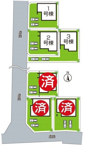 18(土)19(日)現地説明会開催中　橿原市城殿町の区画図|全6区画