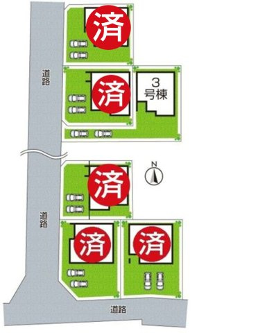 ●29(土)30(日)現地案内可能！　橿原市城殿町　全6邸の区画図|全6区画