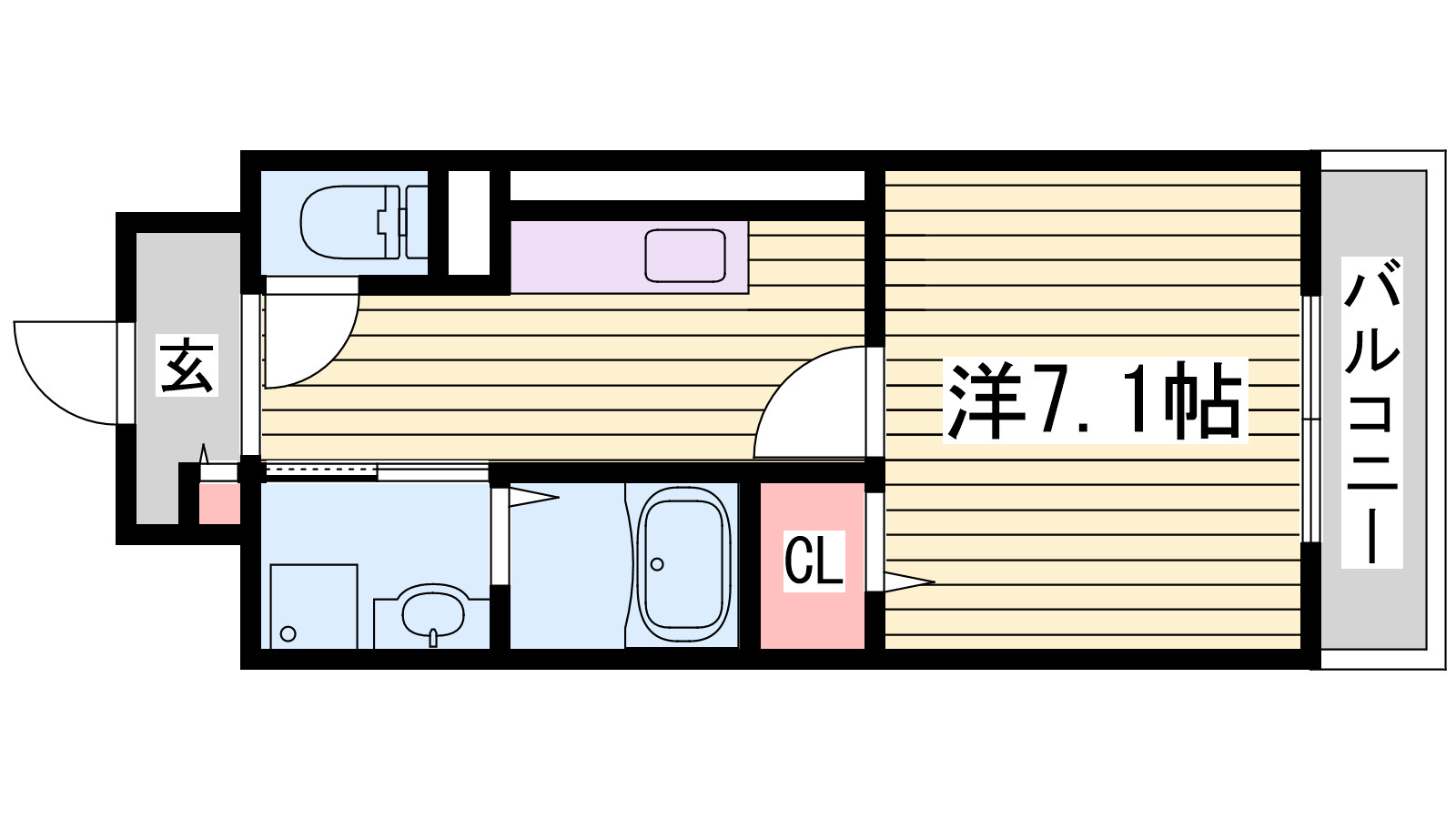 コージーコートの間取り