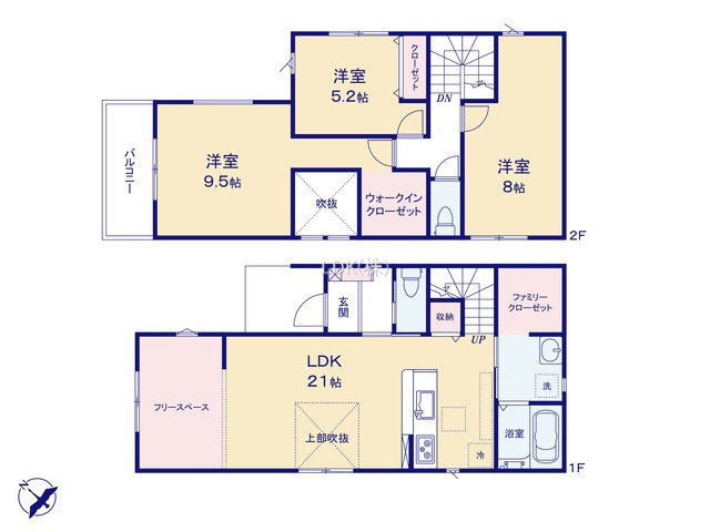 【間取り】 | 新築戸建／ふじみ野市元福岡２丁目（全2棟）