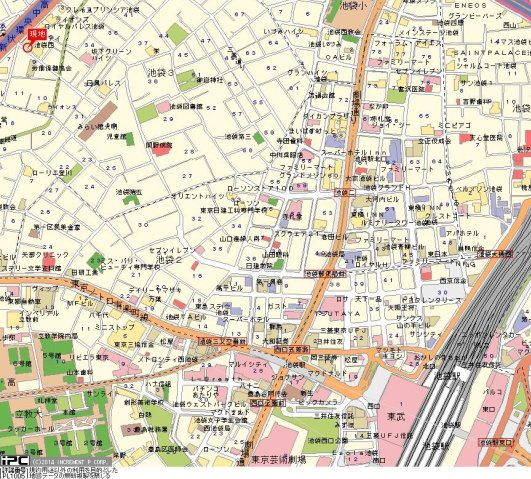 シーアイマンション池袋西の地図