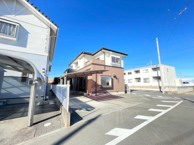 藤岡市中栗須　中古1750の前面道路含む現地写真