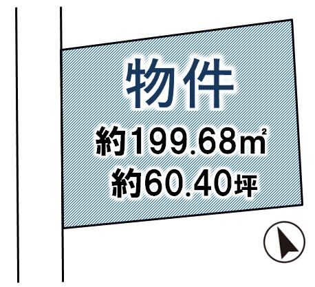 栃木市今泉町1丁目の土地図