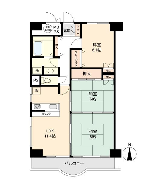 エンゼルシーサイド南熱海の間取り