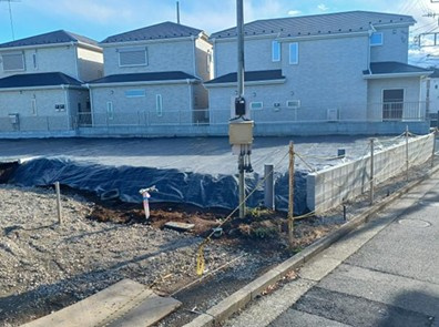 泉区中田北2丁目 新築戸建 5388.25万円の前面道路含む現地写真