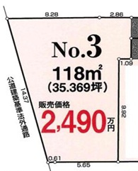◆◆【売地】那覇市山下町の区画図|区画図