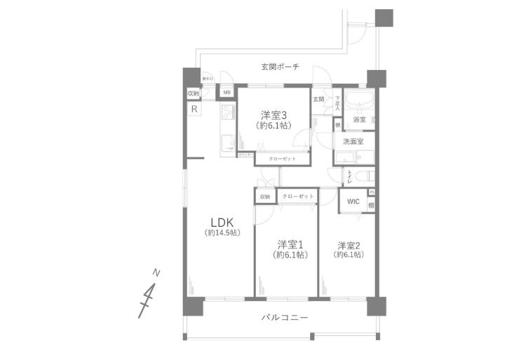 アーベインふじみ野NEXT-21の間取り