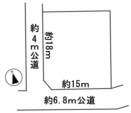 ６６４５０　大垣市墨俣町墨俣土地の区画図