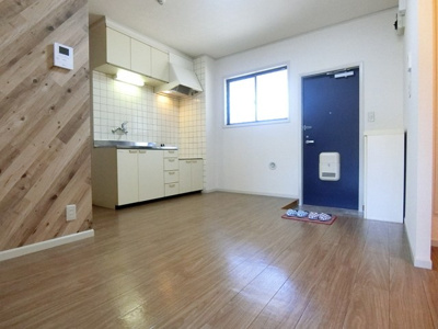 【居間・リビング】 | エーデルハイムC | ※参考写真※南向きリビングダイニングキッチン12帖☆バルコニー側からの眺めです♪広めのキッチンスペースで毎日楽しくお料理もできますね！