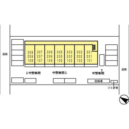 グラッサ新広の区画図