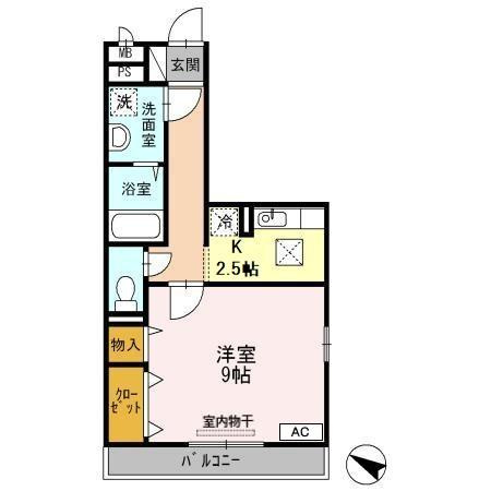 グラッサ新広の間取り