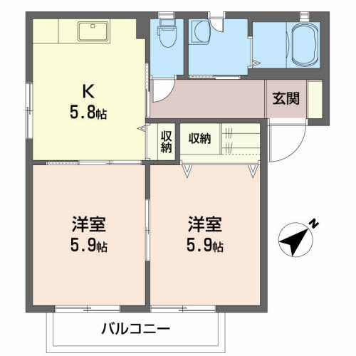 ルミエールＢの間取り
