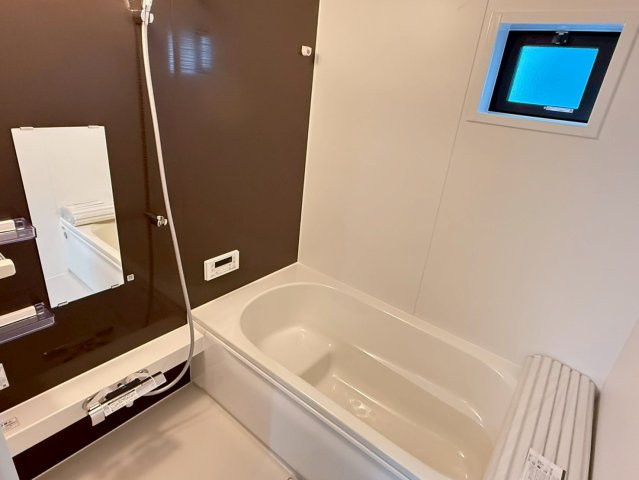 川越市山田1期　新築一戸建て　1号棟の浴室|お風呂で日々の疲れを落としましょう
