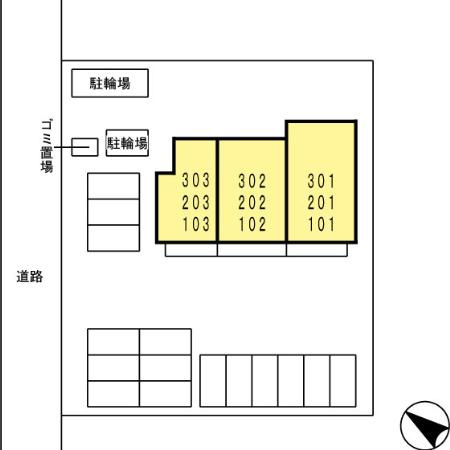 グレイスコートⅡの区画図