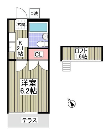クラスカ上尾の間取り