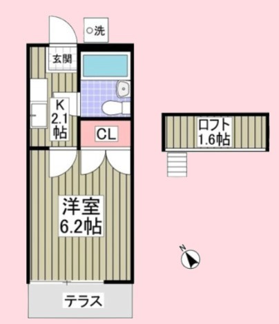 クラスカ上尾の間取り