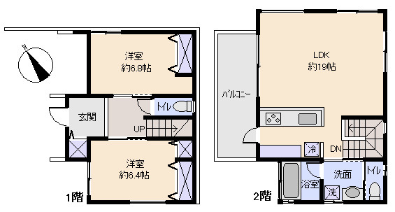 伊豆の国市　小松ケ原別荘地の間取り