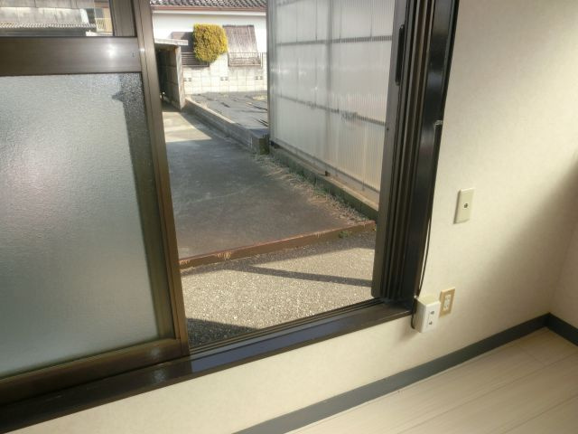 コーポかさのばのバルコニー