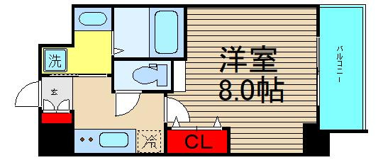 セオリー難波パレの間取り