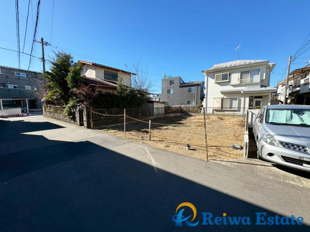 売地　茅ヶ崎市萩園の前面道路含む現地写真