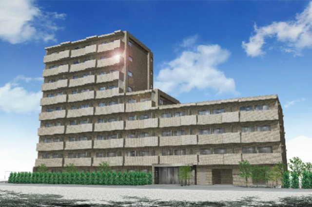 ルーブル大鳥居伍番館の外観パース